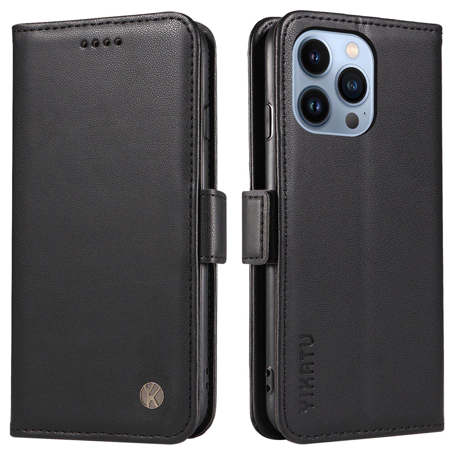 YIKATU YK-003 Anti-ridse flip-cover til iPhone 13 Pro Max 6,7 tommer PU-læderstativ Telefonpung-etui YIKATU YK-003 Anti-ridse flip-cover til iPhone 13 Pro Max 6,7 tommer PU-læderstativ Telefonpung-etui